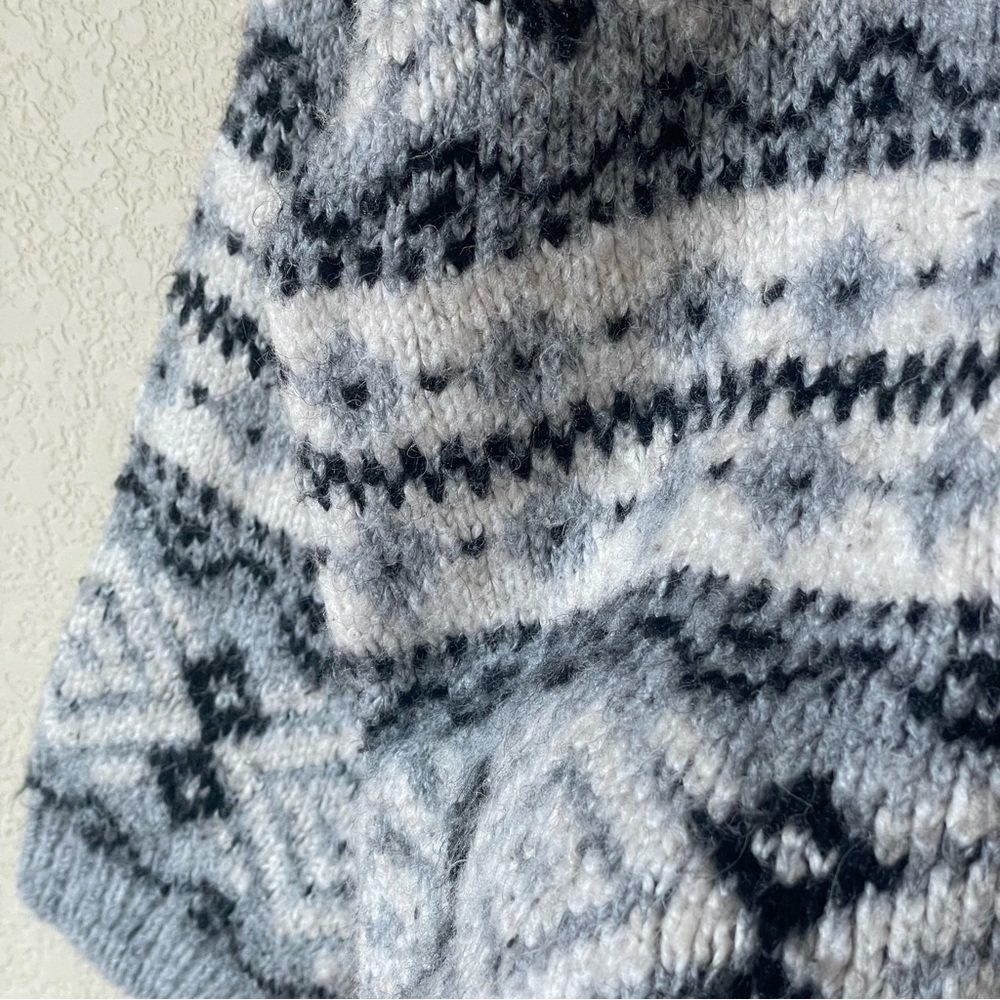 Zara Kids Gray Patterned Winter Sweater - Picture 5 of 6